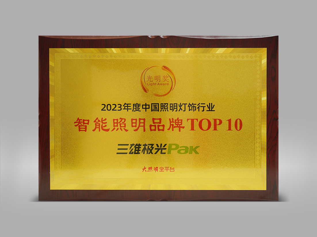 2023年度中国照明灯饰行业智能照明品牌TOP10